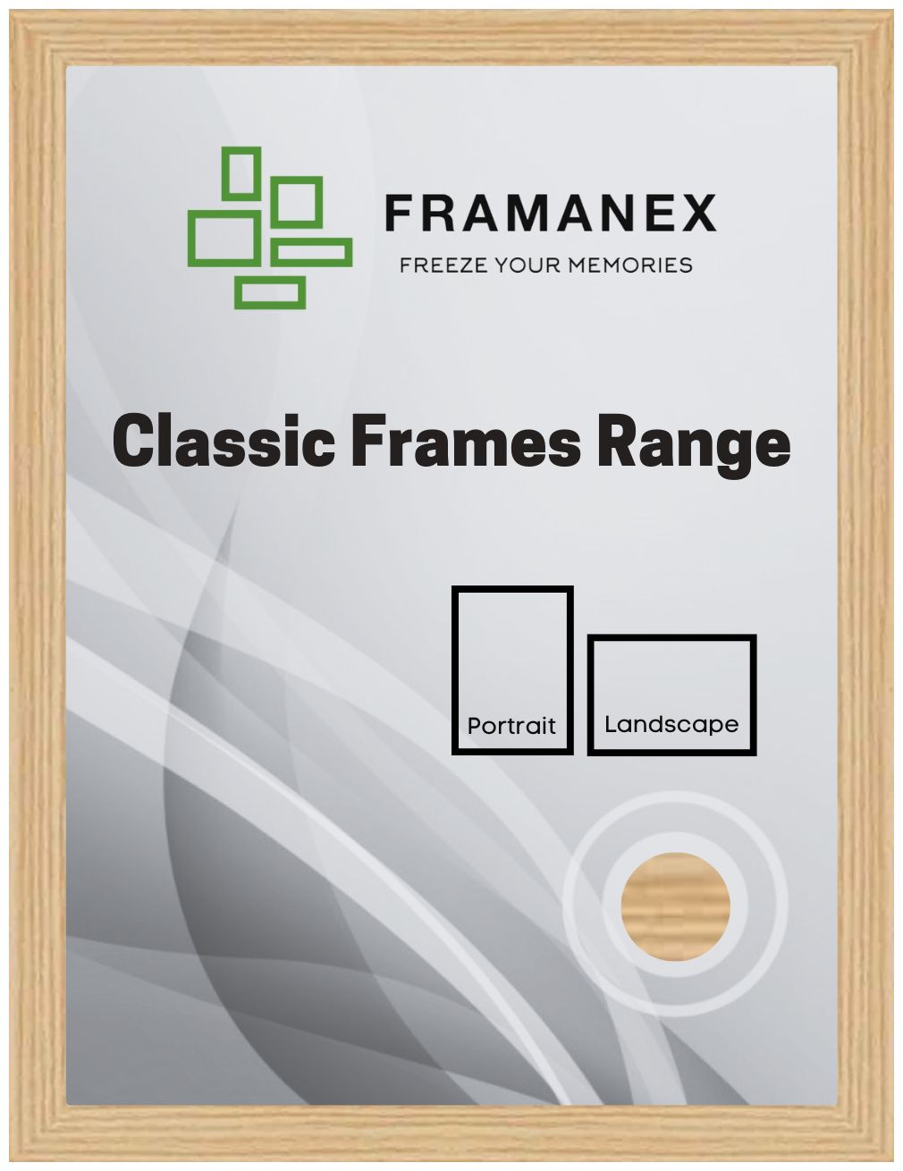 Classic Range Picture Poster Oak Frame